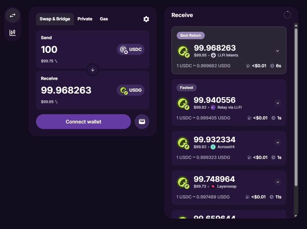 arcus airdrop usdc bridge